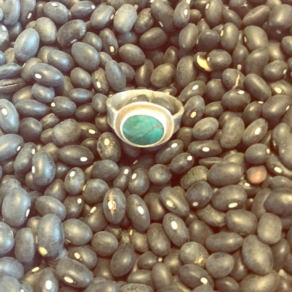 Turquoise Sterling Silver Ring Size 9
